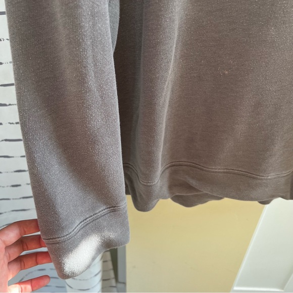 PINK crewneck sweatshirt varsity sweater logo victorias secret sweater gray grey - Picture 9 of 10